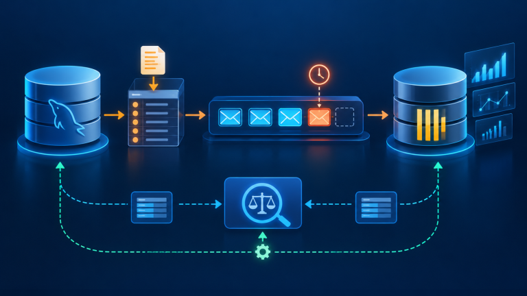 MySQL and ClickHouse consistency with an outbox event and reconciliation recovery flow